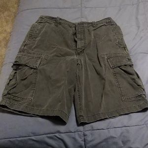 Blue khaki shorts